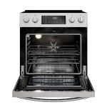 Kenmore Front Control Electric Range Oven with 5 Cooktop Elements with 7 Cooking Power Options, True Convection, Steam and Self Clean, Freestanding Oven, 4.8 cu. ft. Capacity Stainless Steel