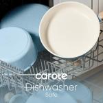 CAROTE 24pcs Ceramic Cookware Set, Pots and Pans Non Stick Kitchen Cookware Sets, Pots and Pans Set Cooking Set with Knife Set & Oven Mitts