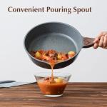 SENSARTE Nonstick Skillet, Deep Frying Pan 10/11/12-inch, Saute Pan with Lid, Stay-cool Handle, Healthy Stone Cookware Cooking Pan, Induction Compatible (10-Inch/3.5QT)