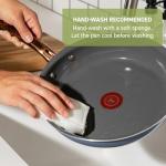 T-fal Preserve Ceramic, Non stick Cookware Set 13-Piece, Made without PFOA and PTFE, Oven & Broiler Safe up to 350°F, Includes Stockpot, Saucepans, Frying Pans, Protectors, Pots and Pans, Blue