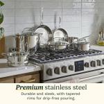 Cuisinart 77-11G Stainless Steel 11-Piece Set Chef's-Classic-Stainless-Cookware-Collection