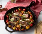 Lodge 10.25 Inch Cast Iron Skillet – Pre-Seasoned Frying Pan with Teardrop Handle – Oven, Stovetop, Grill & Campfire Use – Made in USA – Durable, Non-Toxic, Even-Heating Cookware – Black