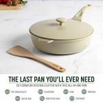 Goodful All-in-One Pan, Multilayer Nonstick, High-Performance Cast Construction, Multipurpose Design Replaces Multiple Pots and Pans, Dishwasher Safe Cookware, 11-Inch, 4.4-Quart Capacity, Linen