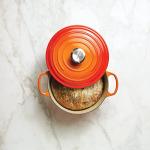 Le Creuset Enameled Cast Iron Signature Round Dutch Oven, 7.25 qt., Flame