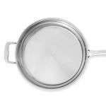 Amazon Basics Stainless Steel Cookware 11-Piece Set, Oven Safe, Pots and Pans, Induction-Ready, Even Heating, Easy to Clean, Heavy Duty, Silver