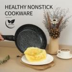 BECIGAR 23pcs Ceramic Pots and Pans Set, Nonstick Detachable Handle Cookware, Induction Kitchen Cooking Set with Removable Handle,include Frying Pans & Saucepans Oven Safe (Black)