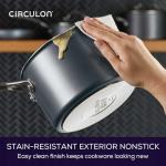 Circulon A1 Series with ScratchDefense Technology Nonstick Induction Cookware/Pots and Pans Set, 9 Piece, Graphite