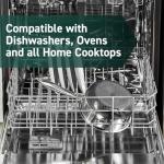 HexClad Hybrid Nonstick 6-Piece Pot Set with 2 Silicone Trivets, 2, 3, and 8-Quart Pots with Tempered Glass Lids, Stay-Cool Handles, Dishwasher-Friendly, Induction Ready, Compatible with All Cooktops