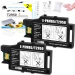 LiTuhorse WF-100 Maintenance Box, T2950 Maintenance Box Waste Ink Tank Remanufactured for WF-100 WF-110 EC-C110 Wireless Mobile Printer 2 Pack
