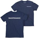 Smart People Clothing Maintenance t-Shirt for Employees, Staffs and Hospitality Workers. Navy