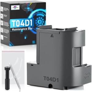 T04D1 Maintenance Box for EcoTank ET-15000 ET-3760 ET-3850 ET-4850 ET-4760 ET-3750, T04D100 Ink Maintenance Box for ET15000 ET-4750 ET-3830 ET-3843 ET-5150 ET-2980 ET3760 Printer, TO4D1/04D1/EWMB2