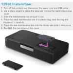 LiTuhorse WF-100 Maintenance Box, T2950 Maintenance Box Waste Ink Tank Remanufactured for WF-100 WF-110 EC-C110 Wireless Mobile Printer 2 Pack