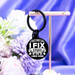 VMHEFAV Cool Mechanic Gifts for Men Handyman Construction Worker Carpenter Machinist Dad Keychain Thoughtful Birthday Fathers Day Presents Unique Maintenance Man Gifts for Him