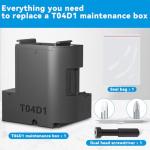 Poschink T04D1 T04D100 Ink Maintenance Box for ET-15000 ET-3750 ET-3760 WF-2860 ET-4760 ET-3850 ET-4850 XP-5100 ET-3710 ET-5150 ET-3830 ET-M1000 ST-3000 ET-M2170 Printers TO4D1/TO4D100/EWMB2/04D1
