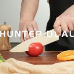 HUNTER.DUAL Knife Set, 12-PC Colorful Kitchen Knife Set, 6 Sharp Kitchen Knives with Covers for Cooking, Cutting&Chopping (Beige)