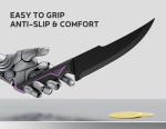 Knife Set - 15 PCS Kitchen Knife Set with Built-in Knife Sharpener Block - Stainless Steel Knife Block Set - Dishwasher Safe Mordern Knife Set, Elegant Box for Men Women