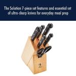 HENCKELS Solution Razor-Sharp 7-pc Knife Set, Chef Knife, Bread Knife,German Engineered Informed by 100+ Years of Mastery, Brown