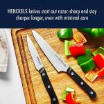 HENCKELS Solution Razor-Sharp 7-pc Knife Set, Chef Knife, Bread Knife,German Engineered Informed by 100+ Years of Mastery, Brown