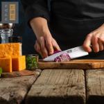 HOSHANHO Kitchen Knife in Japanese High Carbon Steel, Professional High-Class Chef's Knife 8 inch, Non-slip Ultra Sharp Cooking Knives with Ergonomic Handle