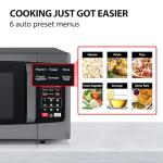 Toshiba 800w 23L Microwave Oven with Digital Display, Auto Defrost, One-touch Express Cook with 6 Pre-Programmed Auto Cook, and Easy Clean - Black - ML-EM23P(BS)
