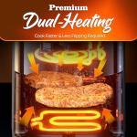 Fullwill 6QT Air Fryer with 12 Cooking Presets