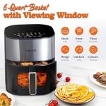 Fullwill 6QT Air Fryer with 12 Cooking Presets