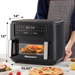 Elite Gourmet Dual Zone 11QT Air Fryer Oven