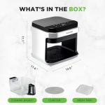 Nutrichef 5.8 Quart Air Fryer with 8 Presets