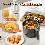 Compact 2.1Qt Digital Air Fryer with 7 Presets