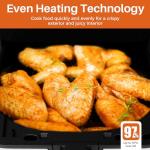 Compact 4.5QT Air Fryer Oven with Digital Display