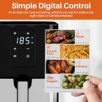 Compact 4.5QT Air Fryer Oven with Digital Display