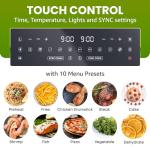 Elite Gourmet Dual Zone 11QT Air Fryer Oven