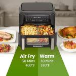 Elite Gourmet Dual Zone 11QT Air Fryer Oven