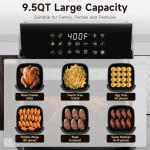 Kitchen Elite 9.5QT Stainless Steel Air Fryer Oven