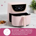 Paris Hilton 6-Quart Nonstick Air Fryer, Pink