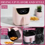 Paris Hilton 6-Quart Nonstick Air Fryer, Pink