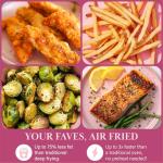 Paris Hilton 6-Quart Nonstick Air Fryer, Pink