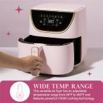 Paris Hilton 6-Quart Nonstick Air Fryer, Pink