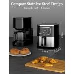 Compact Air Fryer Oven with 6 Cooking Presets