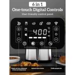 Compact Air Fryer Oven with 6 Cooking Presets