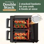 Ninja 8 QT Double Basket Air Fryer, Black