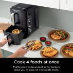 Ninja 8 QT Double Basket Air Fryer, Black