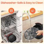 Compact 2.1QT Air Fryer with Adjustable Controls