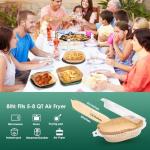 250 Pcs Non-Stick Air Fryer Liners, 8
