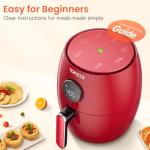 Compact 2.1QT Air Fryer with Adjustable Controls