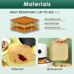 250 Pcs Non-Stick Air Fryer Liners, 8