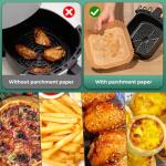 250 Pcs Non-Stick Air Fryer Liners, 8