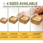 Square Air Fryer Paper Liners, 125 Pcs, 9 Inch