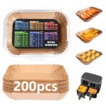 200PCS Non-Stick Air Fryer Liners for Ninja