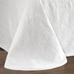 Charleston King Size Cotton Bedspread - White